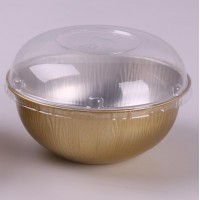 Wholesale Colorful Round Smooth Wall Aluminum Foil Bowl